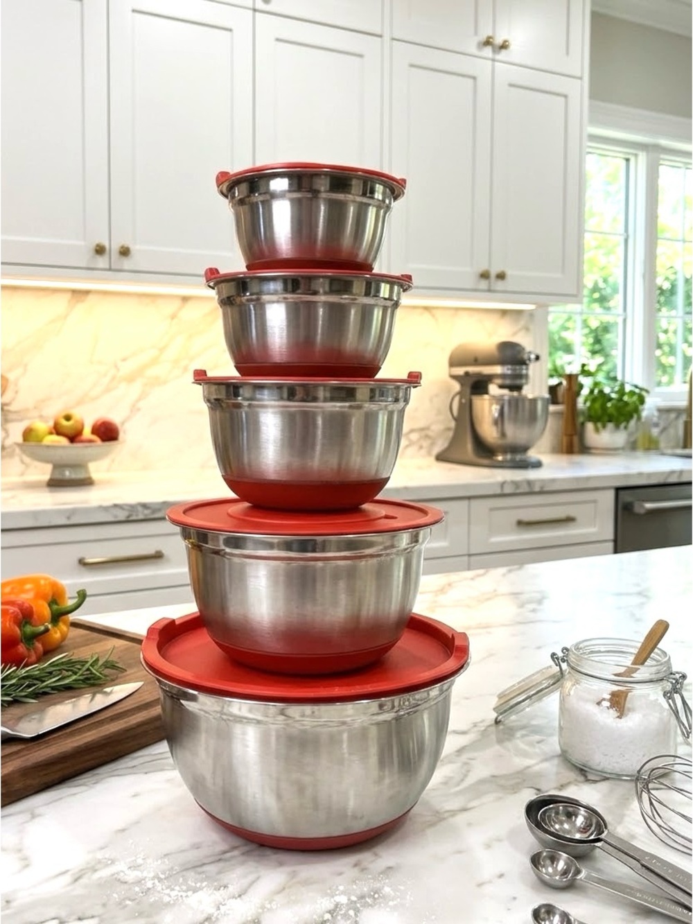 New Stainless Steel Mixing Bowl Set